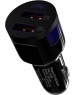 ЗАРЯДНЫЕ УСТРОЙСТВА В ПРИКУРИВАТЕЛЬ MAXVI CCM-522 black 5.2A, 2USB, QC3.0, цвет: черный, подсветка: синяя
