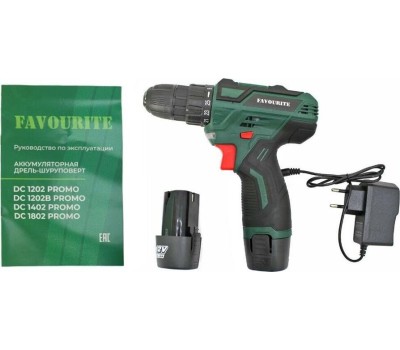 Аккумуляторная дрель-шуруповёрт FAVOURITE DC 1202 PROMO