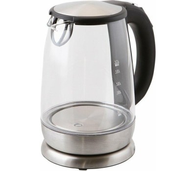 Чайник KITFORT КТ-628 серебристый (стекло)