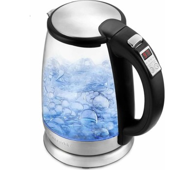 Чайник KITFORT КТ-628 серебристый (стекло)