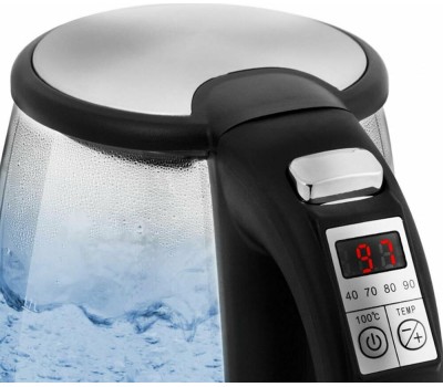 Чайник KITFORT КТ-628 серебристый (стекло)