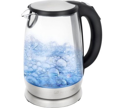 Чайник KITFORT КТ-628 серебристый (стекло)