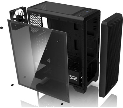 Zalman S2 черный без БП ATX 2x120mm 2xUSB2.0 1xUSB3.0 audio bott PSU