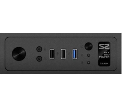 Zalman S2 черный без БП ATX 2x120mm 2xUSB2.0 1xUSB3.0 audio bott PSU