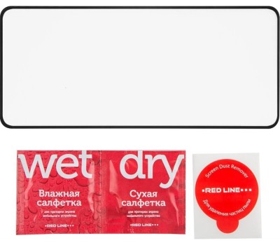 REDLINE Защитное стекло для экрана УТ000026152 черный Xiaomi Redmi Note 10T/Poco M3 Pro прозрачная 1шт.