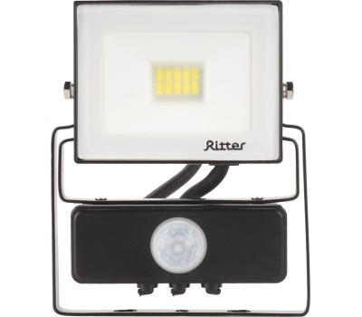 Прожектор светодиодный RITTER 53420 8 PROFI 20 Вт 6500К с датчиком движения черный