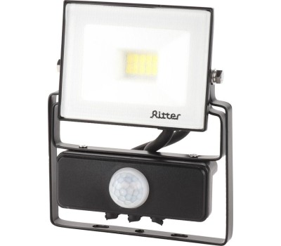 Прожектор светодиодный RITTER 53420 8 PROFI 20 Вт 6500К с датчиком движения черный