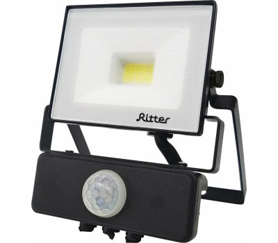 Прожектор светодиодный RITTER 53420 8 PROFI 20 Вт 6500К с датчиком движения черный