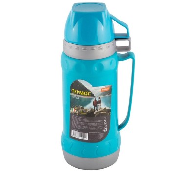 MALLONY Термос в пластиковом корпусе со стеклянной колбой VALENTE, 1,0 л, (2 чашки) (106036)