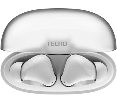 TWS наушники TECNO Наушники Buds 4 BD04, Bluetooth, внутриканальные, белый [bd04 white]