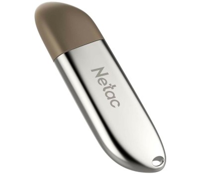 Флешка NETAC Флешка USB U352 128ГБ, USB2.0, серебристый [nt03u352n-128g-20pn]