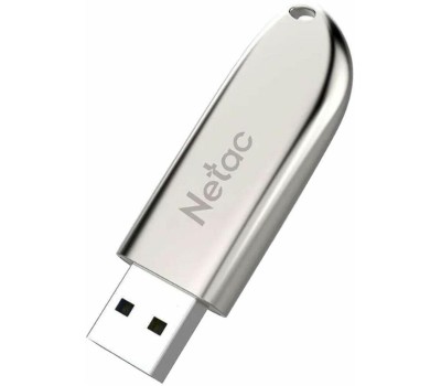 Флешка NETAC Флешка USB U352 128ГБ, USB2.0, серебристый [nt03u352n-128g-20pn]