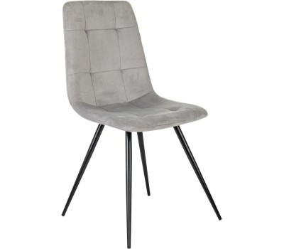 БЮРОКРАТ Стул для дома CH-K1_4 комплект 4шт св.серый Holland 09 металл черный на ножках (CH-K1_1/HL09_4)