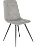 БЮРОКРАТ Стул для дома CH-K1_4 комплект 4шт св.серый Holland 09 металл черный на ножках (CH-K1_1/HL09_4)