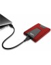 Внешний диск A-DATA 1ТБ Внешний диск HDD DashDrive Durable HD650, USB 3.0, красный [ahd650-1tu31-crd]