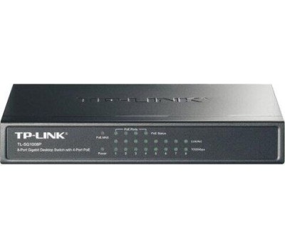 TP-LINK SMB TP-Link TL-SG108PE Коммутатор Easy Smart с 8 гигабитными портами (4 порта PoE+)