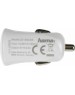 HAMA Автомобильное зарядное устройство H-183266, USB-A, 8-pin Lightning, 12Вт, 2.4A, белый [00183266]