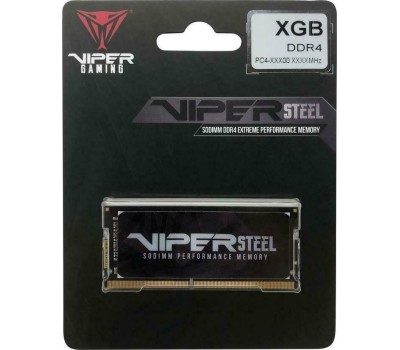 Оперативная память PATRIOT Оперативная память Viper Steel PVS416G240C5S DDR4 - 1x 16ГБ 2400МГц, для ноутбуков (SO-DIMM), Ret