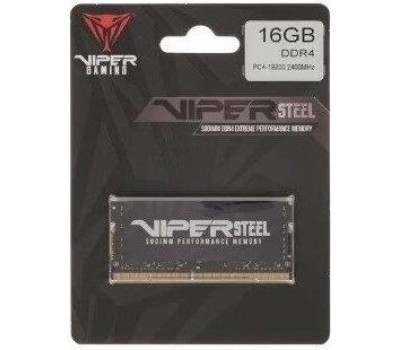 Оперативная память PATRIOT Оперативная память Viper Steel PVS416G240C5S DDR4 - 1x 16ГБ 2400МГц, для ноутбуков (SO-DIMM), Ret