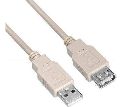 Кабель BURO Кабель-удлинитель USB2.0 USB A(m) - USB A(f), 3м [usb2.0-am/af-3]