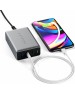 SATECHI Сетевое зарядное устройство Compact Charger с технологией GaN Power. Порты: USB Type-C 100 Вт х 2, USB Type-A до12 Вт. Цвет: серый космос