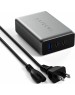 SATECHI Сетевое зарядное устройство Compact Charger с технологией GaN Power. Порты: USB Type-C 100 Вт х 2, USB Type-A до12 Вт. Цвет: серый космос