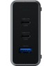 SATECHI Сетевое зарядное устройство Compact Charger с технологией GaN Power. Порты: USB Type-C 100 Вт х 2, USB Type-A до12 Вт. Цвет: серый космос
