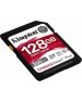 Карта памяти KINGSTON Карта памяти SDXC UHS-II U3 Canvas React Plus 128 ГБ, 300 МБ/с, Class 10, SDR2/128GB, 1 шт., без адаптера