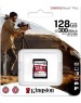 Карта памяти KINGSTON Карта памяти SDXC UHS-II U3 Canvas React Plus 128 ГБ, 300 МБ/с, Class 10, SDR2/128GB, 1 шт., без адаптера