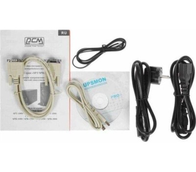PowerCom Smart King Pro+ SPT-1500-II LCD ИБП {Line-Interactive, 1500VA/1200W, Tower, 8xC13 с резервным питанием, USB, SNMPslot} (1152565)