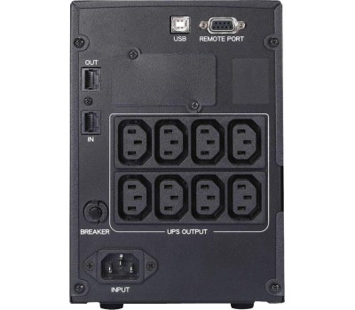 PowerCom Smart King Pro+ SPT-1500-II LCD ИБП {Line-Interactive, 1500VA/1200W, Tower, 8xC13 с резервным питанием, USB, SNMPslot} (1152565)