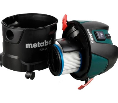 Пылесос METABO Строительный пылесос ASA 25 L PC, зеленый [602014000]