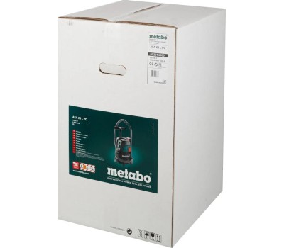 Пылесос METABO Строительный пылесос ASA 25 L PC, зеленый [602014000]