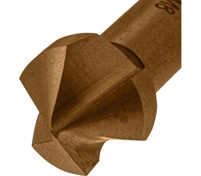 Зенковка DENZEL Зенковка конусная под М8, HSS, по металлу, 6-гранный хвостовик 72308