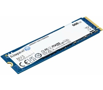 Накопитель SSD KINGSTON SSD накопитель NV3 SNV3S/500G 500ГБ, M.2 2280, PCIe 4.0 x4, NVMe, M.2
