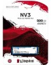 Накопитель SSD KINGSTON SSD накопитель NV3 SNV3S/500G 500ГБ, M.2 2280, PCIe 4.0 x4, NVMe, M.2