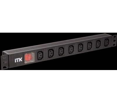 ITK Блок распределения питания PH12-8C131, горизонт.размещ., C13Х8, Тип вход. тока 10A, 2м