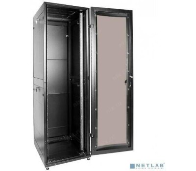 ЦМО Шкаф серверный ШТК-М-42.6.10-1ААА-9005 напольный, стеклянная передняя дверь, 42U, 600x2030x1000 мм