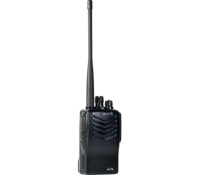 Рация АРГУТ Рация А-74 DMR VHF 16 кан., до 21.60км, компл.: 1шт, аккумулятор, черный [ru51028]