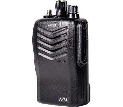 Рация АРГУТ Рация А-74 DMR VHF 16 кан., до 21.60км, компл.: 1шт, аккумулятор, черный [ru51028]