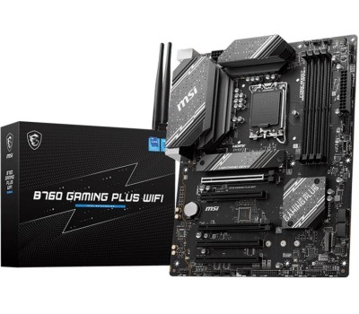 Материнская плата MSI Материнская плата B760 GAMING PLUS WIFI DDR4, Socket LGA 1700, Intel B760, ATX, Ret