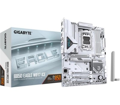 Материнская плата GIGABYTE Материнская плата B850 EAGLE WIFI7 ICE, Socket AM5, AMD B850, ATX, Ret