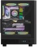 Корпус для ПК FORMULA Корпус (AEROCOOL) MidTower Mana Dynamic черный (ATX, без БП, 2xUSB3.0+USB3.1, 4x120mm ARGB) (Mana Dynamic Black)