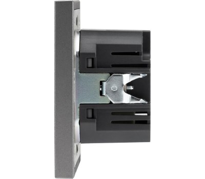 KRANZ Розетка STRONG USB-A+Type-C 3А с функцией быстрой зарядки графит