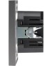 KRANZ Розетка STRONG USB-A+Type-C 3А с функцией быстрой зарядки графит
