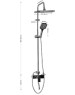 МАГНУС - Смеситель + стойка душевая 