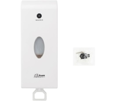 МАГНУС - Дозатор для ПЕНЫ, пластик АБС, БЕЛЫЙ, 1000 мл, 692