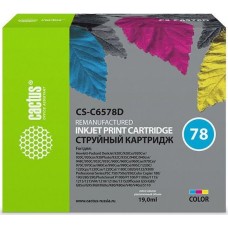 Картридж CACTUS CS-C6578D №78 голубой/пурпурный/желтый (35мл) для HP DJ 900/1220C/PS P000/P1100