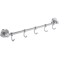 Аксессуары для ванной комнаты и туалета GFMARK 3215 Вешалка с пятью крючками прямая с БЕЛОЙ МОЗАИКОЙ