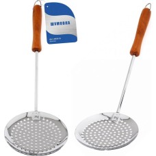 Шумовка хром дерев. ручка MULTIDOM Шумовка хром дерев. ручка AN50-33